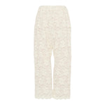Dou Dou Pantalone tinta unita con Ricami Bianco per Bambina DX6A60U0237 BIANCO DOU DOU 