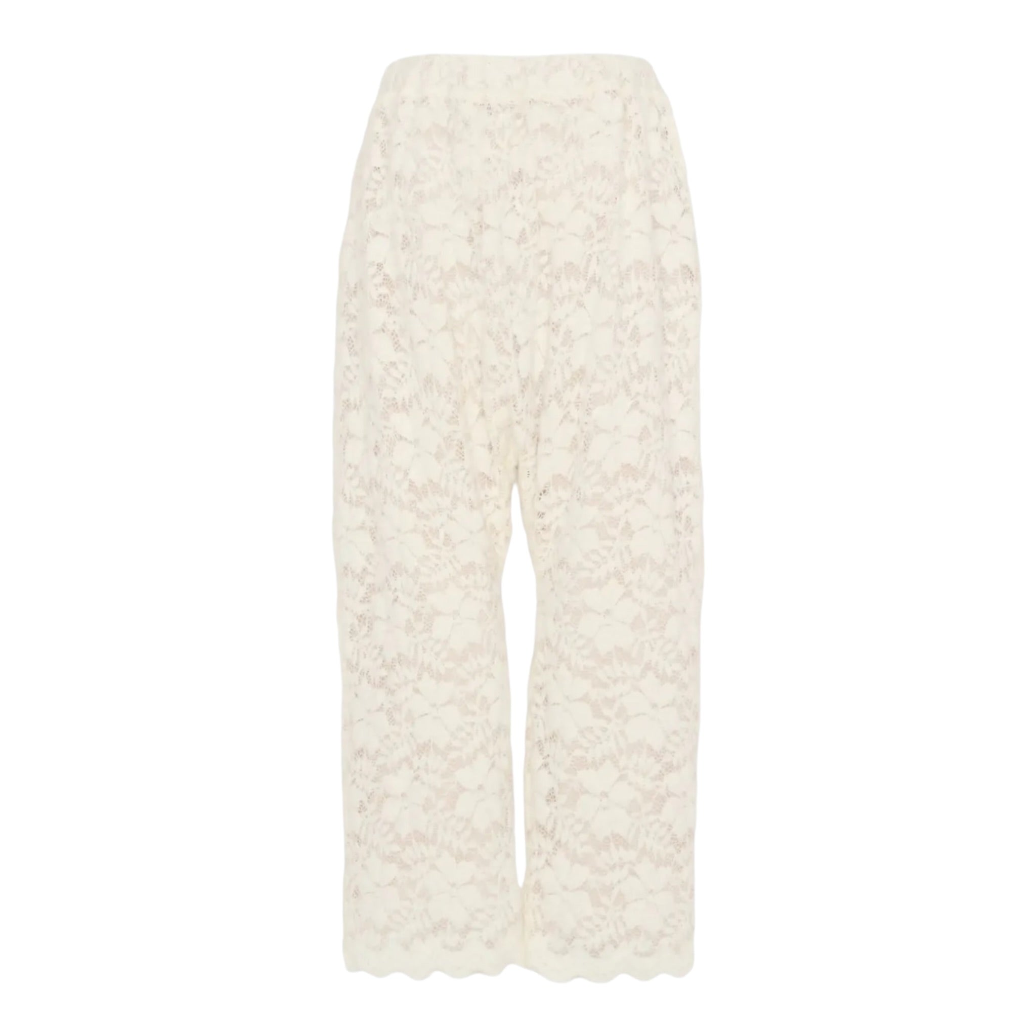 Dou Dou Pantalone tinta unita con Ricami Bianco per Bambina DX6A60U0237 BIANCO DOU DOU 