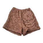 Dou Dou Short tinta unita con Applicazioni Marrone per Bambina DX6A79E0236 MARRONE DOU DOU 
