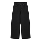 Dou Dou Jeans Modello A Palazzo tinta unita Nero per Bambina DX6P60 NERO DOU DOU 