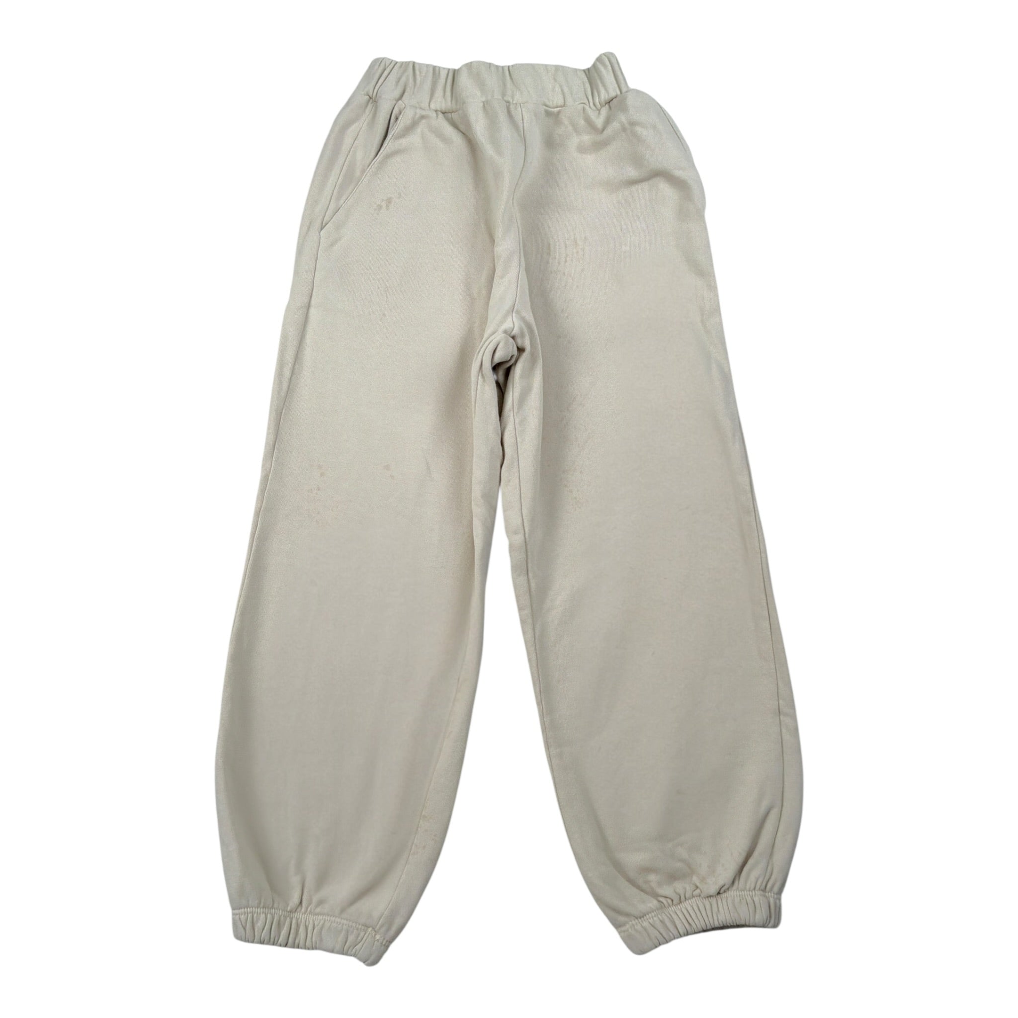 Dou Dou Pantalone Tuta tinta unita con Logo Beige per Bambina DX6P90X BEIGE DOU DOU 