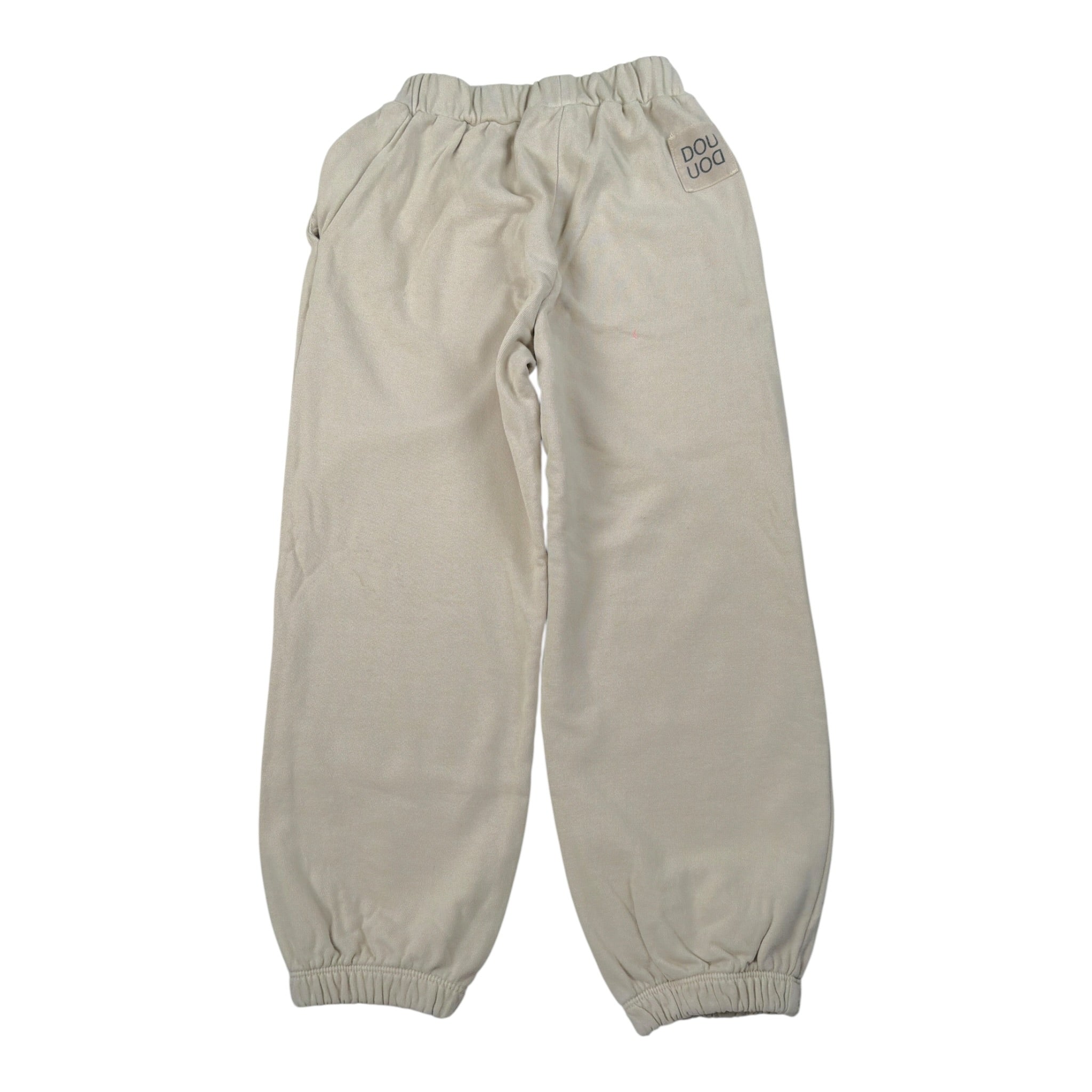 Dou Dou Pantalone Tuta tinta unita con Logo Beige per Bambina DX6P90X BEIGE DOU DOU 