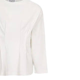 Dou Dou Shirt tinta unita con Logo Bianco per Bambina DX8A50 BIANCO DOU DOU 