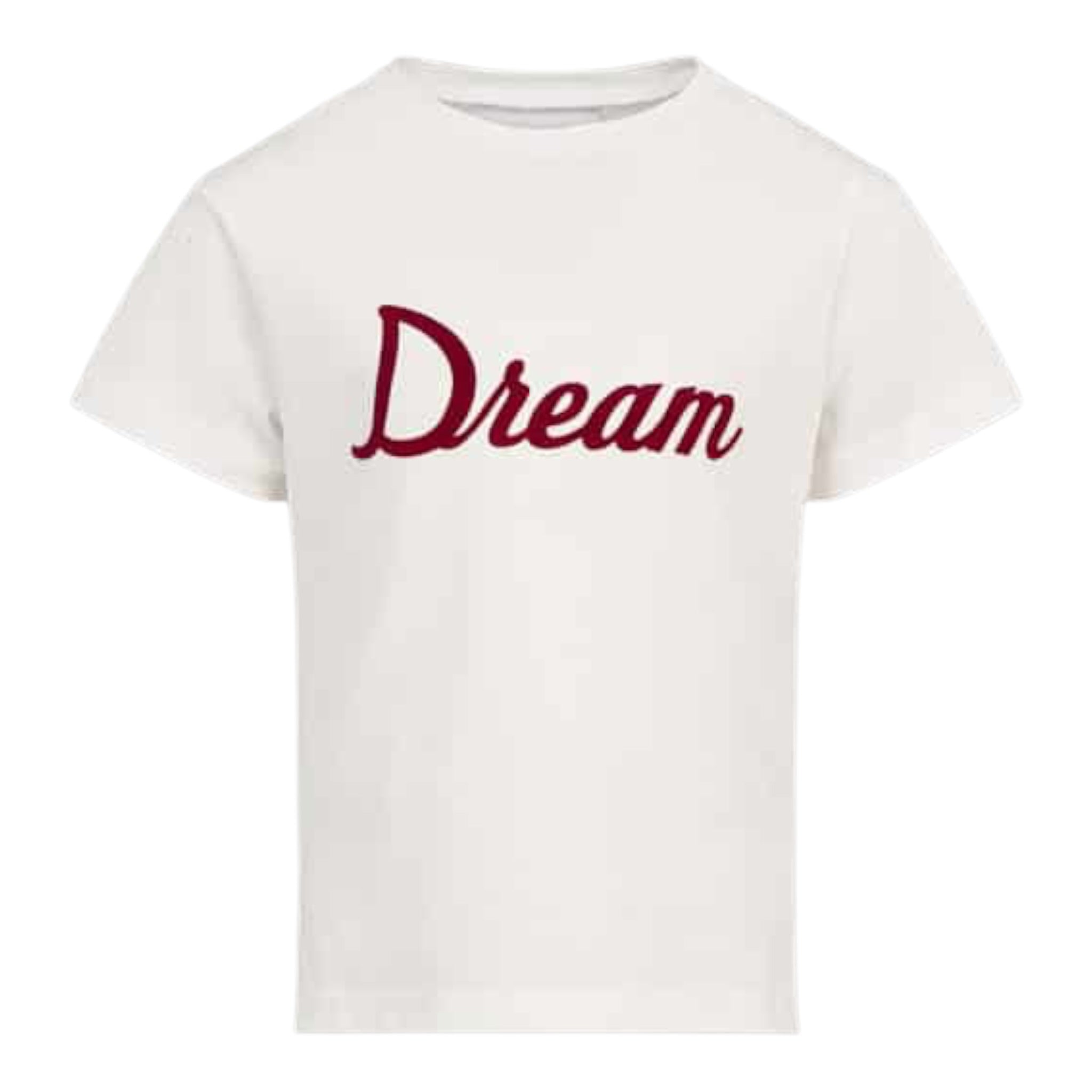 Dou Dou T-Shirt Girocollo tinta unita con Stampa Bianco per Bambina DX8P41 BIANCO DOU DOU 