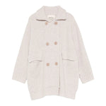 Dou Dou Cardigan tinta unita Doppiopetto Beige per Bambina DX9A00 BEIGE DOU DOU 