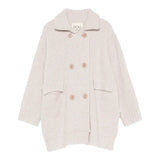 Dou Dou Cardigan tinta unita con Bottoni Beige per Bambina DX9A00W0222 BEIGE DOU DOU 