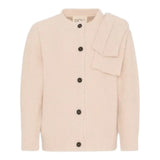 Dou Dou Cardigan tinta unita Beige per Bambina DX9A20 BEIGE DOU DOU 