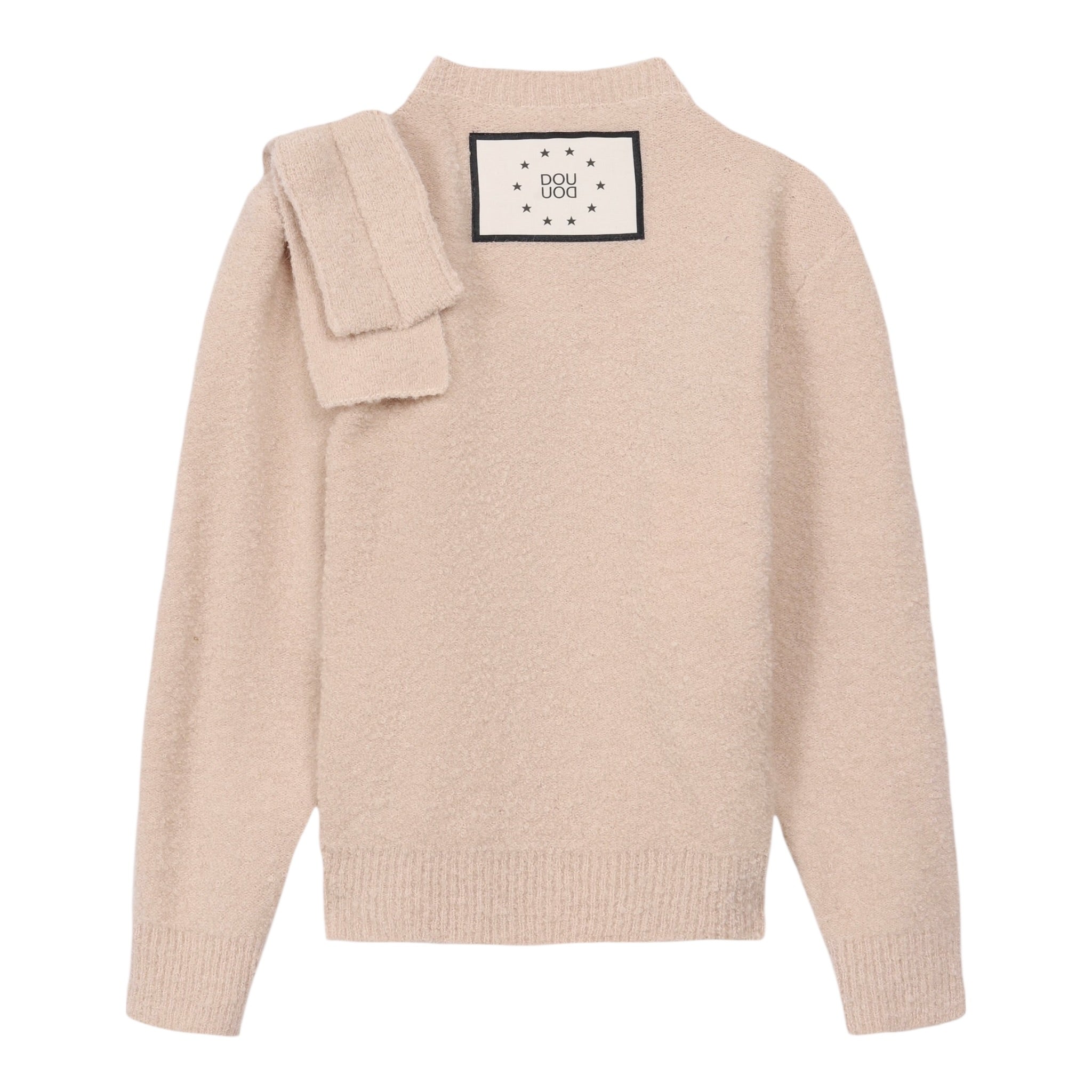 Dou Dou Cardigan tinta unita Beige per Bambina DX9A20 BEIGE DOU DOU 
