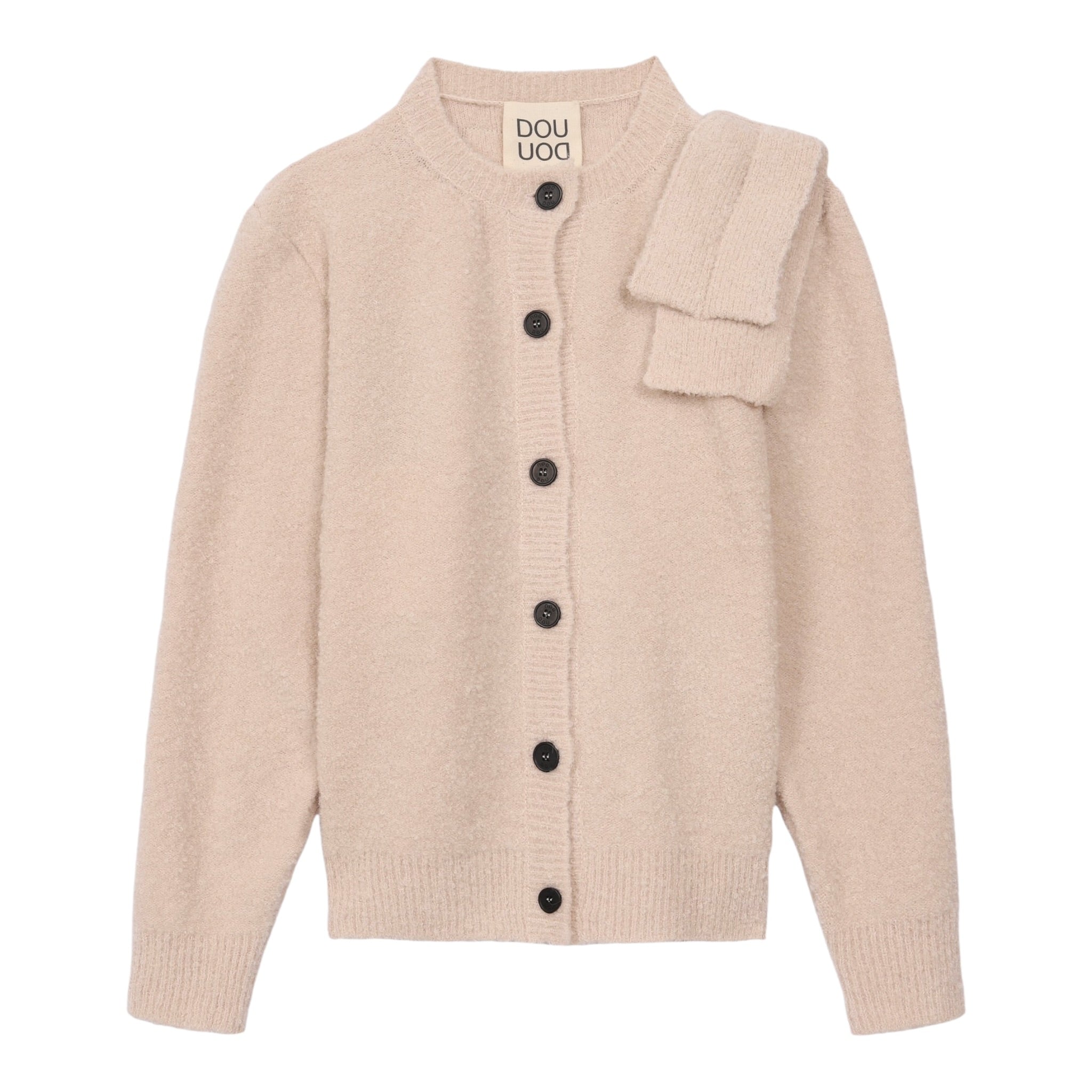 Dou Dou Cardigan tinta unita Beige per Bambina DX9A20XX BEIGE DOU DOU 