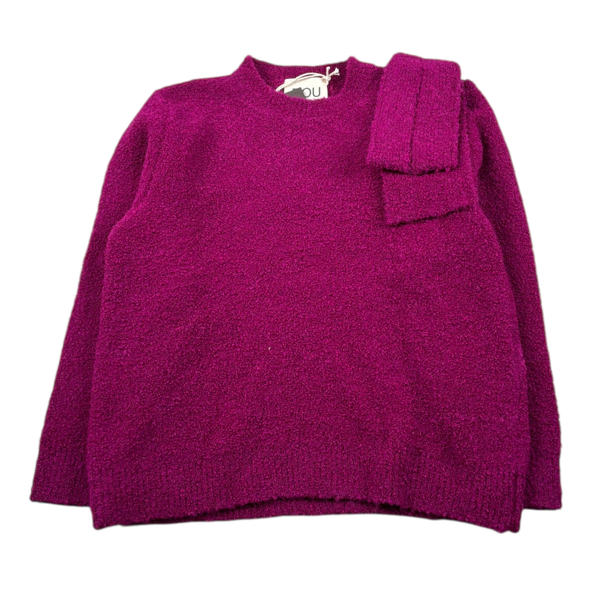 Dou Dou Maglia Girocollo tinta unita Fuxia per Bambina DX9A30 FUXIA DOU DOU 