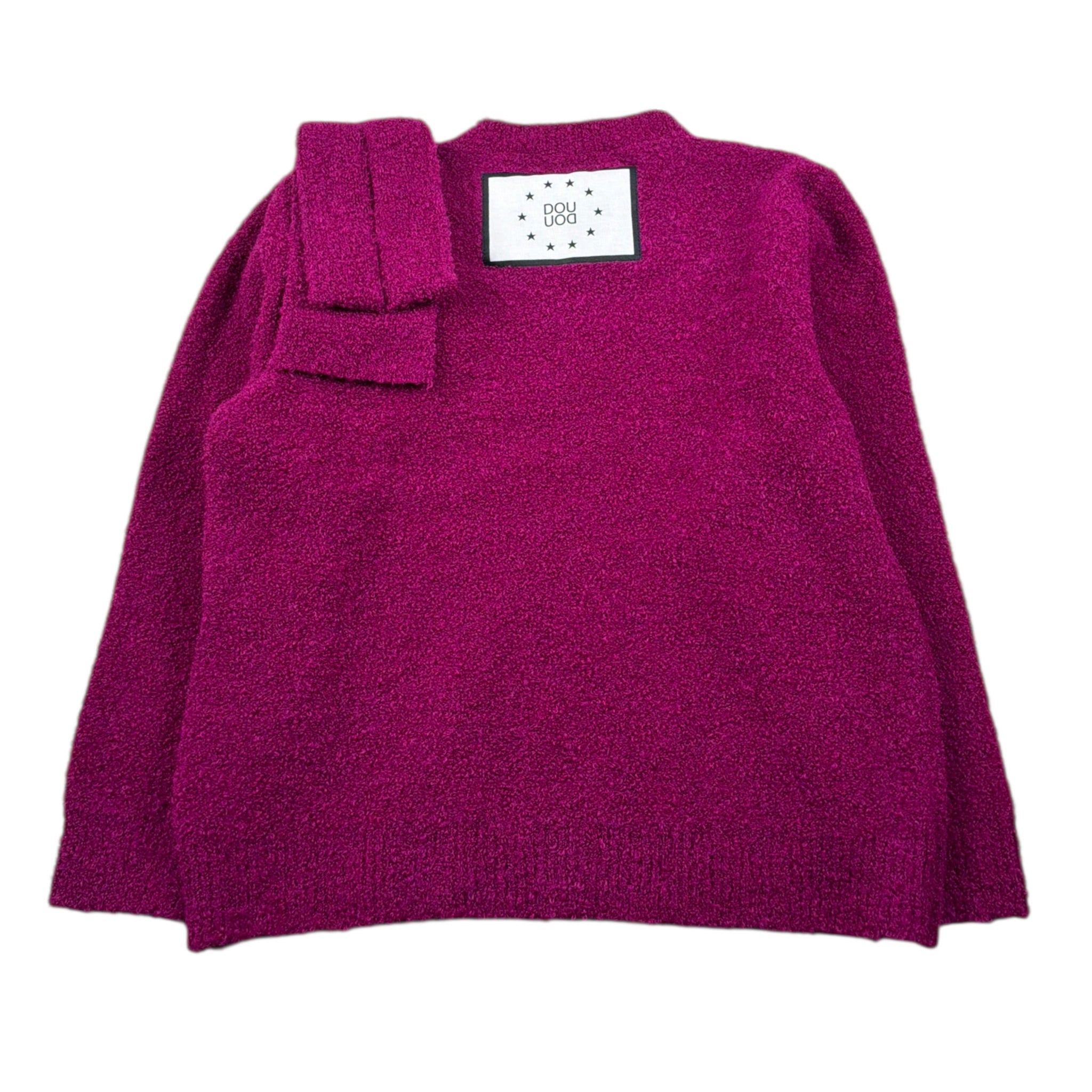 Dou Dou Maglia Girocollo tinta unita Fuxia per Bambina DX9A30 FUXIA DOU DOU 