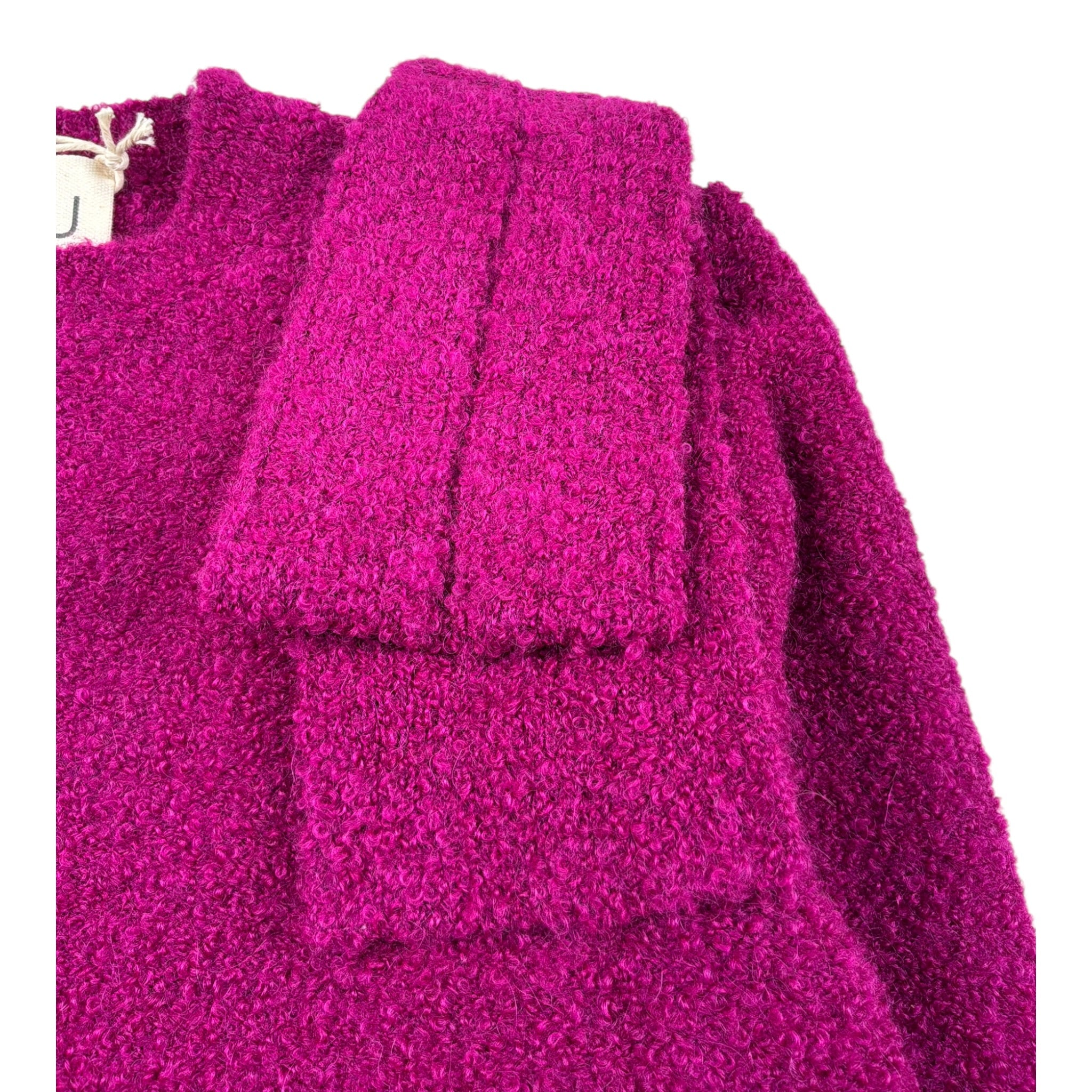 Dou Dou Maglia Girocollo tinta unita Fuxia per Bambina DX9A30 FUXIA DOU DOU 