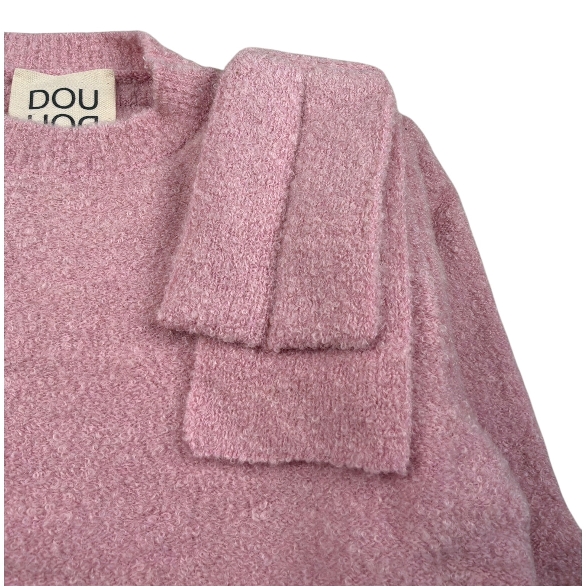 Dou Dou Maglia Girocollo tinta unita Rosa per Bambina DX9A60 ROSA DOU DOU 