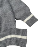 Dou Dou Maglia tinta unita con Fantasia Grigio per Bambina DX9P40W0041X GRIGIO DOU DOU 