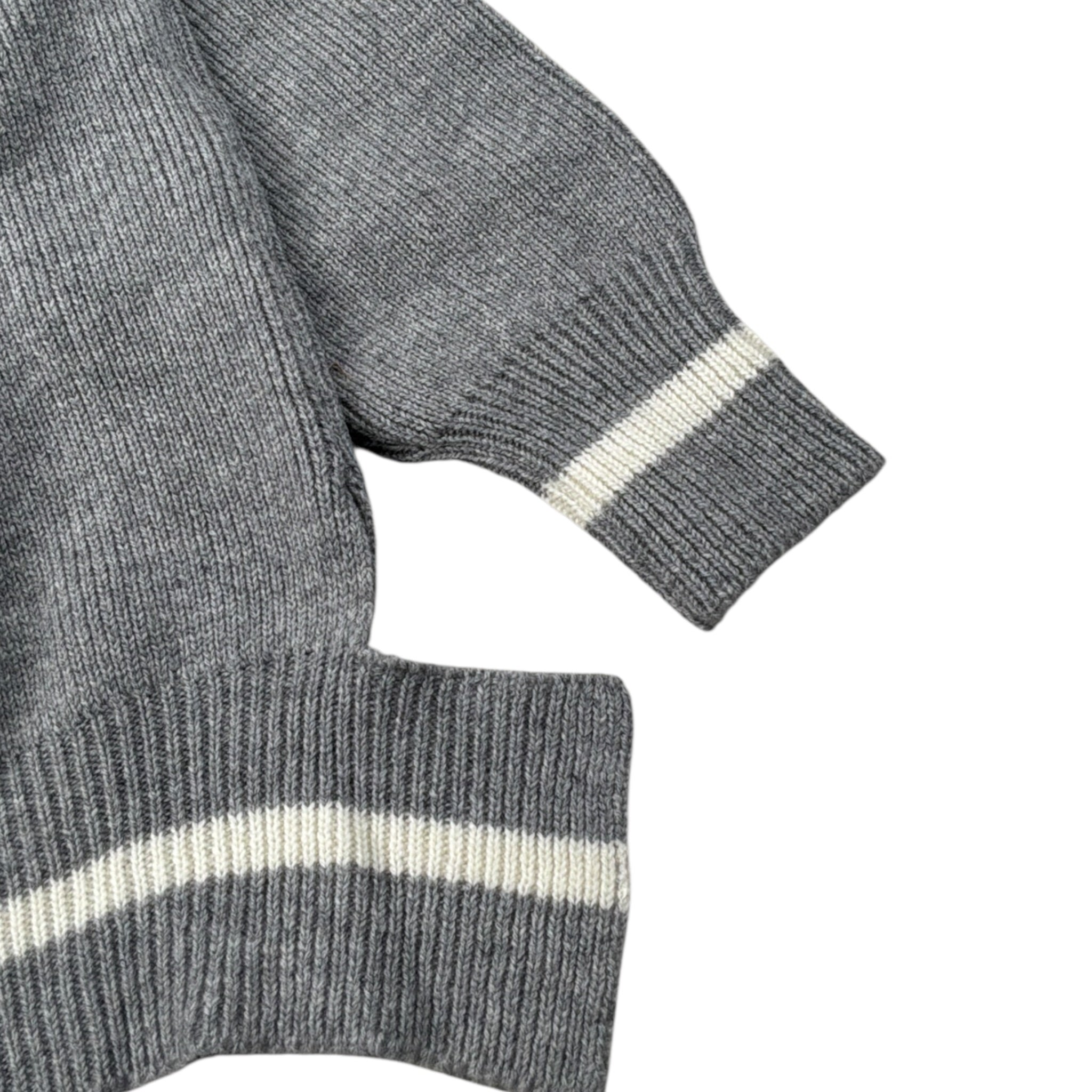 Dou Dou Maglia tinta unita con Fantasia Grigio per Bambina DX9P40W0041X GRIGIO DOU DOU 