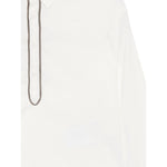 Dou Dou Camicia tinta unita con Righino In Contrasto Bianco per Bambina DXP00 BIANCO DOU DOU 