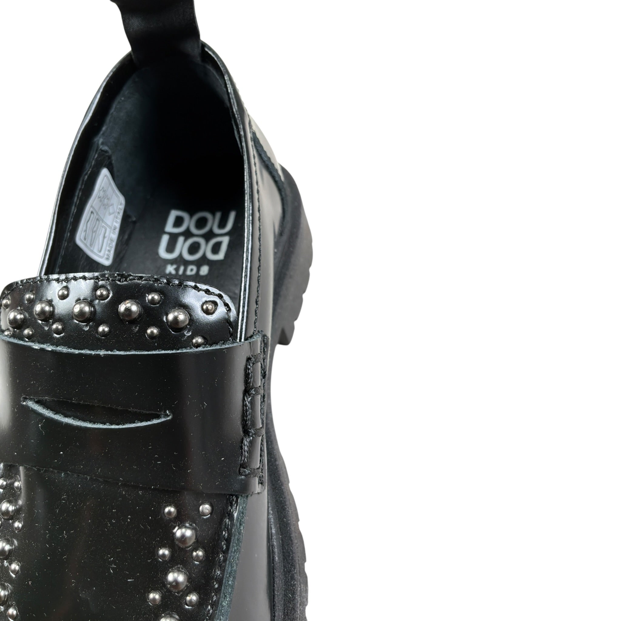 Dou Dou Mocassino tinta unita Nero per Bambina MOC532 NERO DOU DOU 