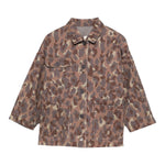 giacca tinta unita con fantasia militare DX2Q27 MARRONE DOU DOU 