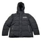 Dropseason2 Giubbino tinta unita con Cappuccio Nero per Bambino FW25K073 NERO DROPSEASON2 