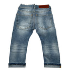 Dsquared2 Jeans tinta unita con Girovita Regolabile Azzurro per Neonato DQ01TC AZZURRO DSQUARED2 