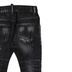 Dsquared2 Jeans tinta unita con Girovita Regolabile Nero per Neonato DQ01TCX NERO DSQUARED2 