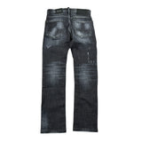 Dsquared2 Jeans tinta unita con Strappi Nero per Bambino DQ0236 NERO DSQUARED2 