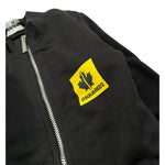 Dsquared2 Felpa tinta unita con Zip E Stampa Nero per Neonato DQ0282 NERO DSQUARED2 