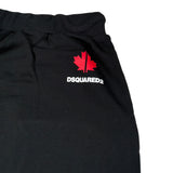 Dsquared2 Pantalone Tuta tinta unita con Logo Nero per Bambino DQ0300 NERO DSQUARED2 