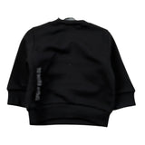Dsquared2 Felpa tinta unita con Logo Nero per Neonato DQ0302 NERO DSQUARED2 