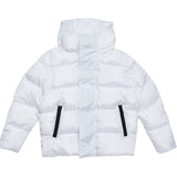 Dsquared2 Giubbino tinta unita con Zip E Cappuccio Bianco per Bambino DQ1090 BIANCO DSQUARED2 
