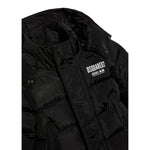 Dsquared2 Giubbino tinta unita con Cappuccio E Zip Nero per Neonato DQ1288 NERO DSQUARED2 