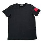 Dsquared2 T-Shirt tinta unita con Logo Nero per Bambino DQ1820 NERO DSQUARED2 