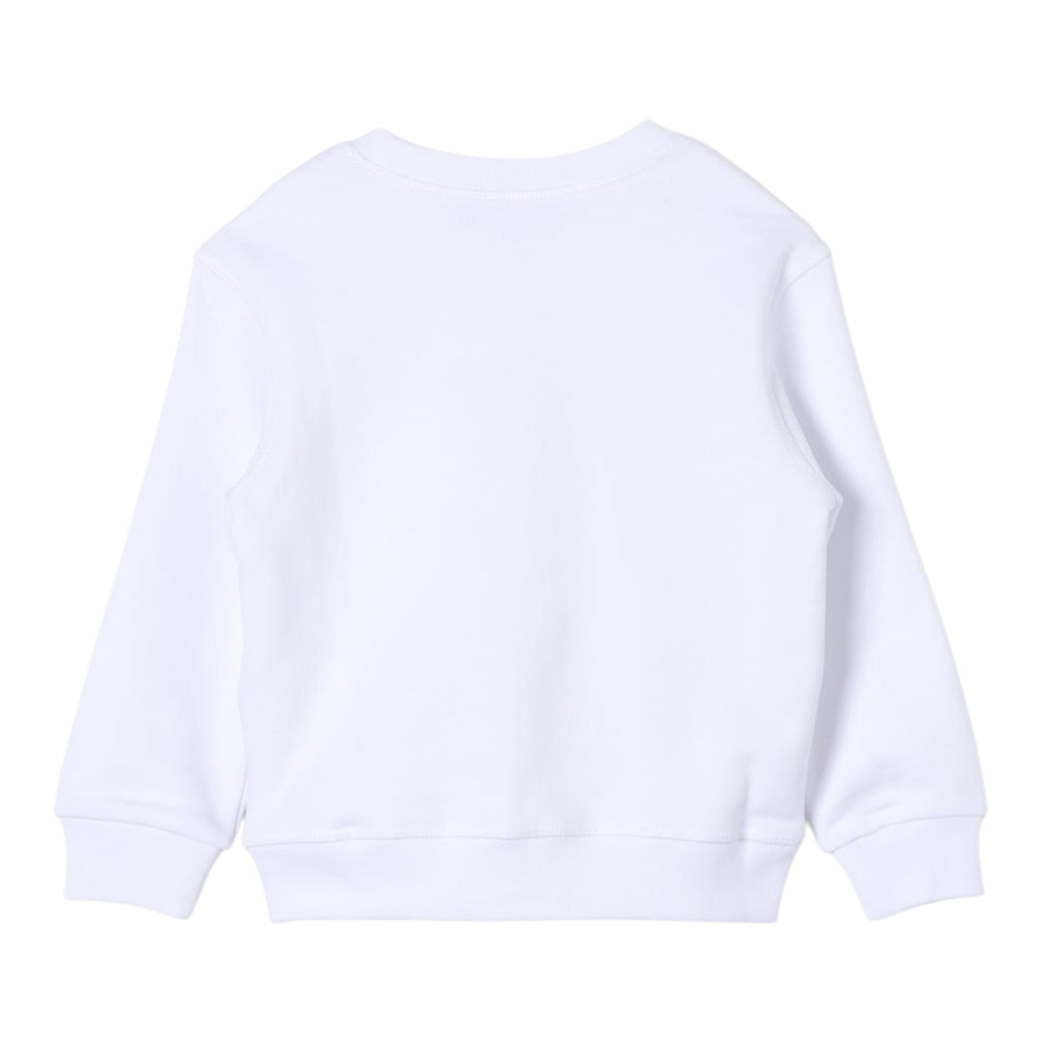 Dsquared2 Felpa tinta unita Girocollo con Stampa Bianco per Bambino DQ2073 BIANCO DSQUARED2 