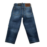 Dsquared2 Jeans tinta unita con Strappi Blu per Bambino DQ2241X BLU DSQUARED2 