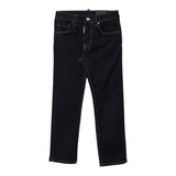 Dsquared2 Jeans tinta unita 5 Tasche Blu per Bambino DQ2252 BLU DSQUARED2 