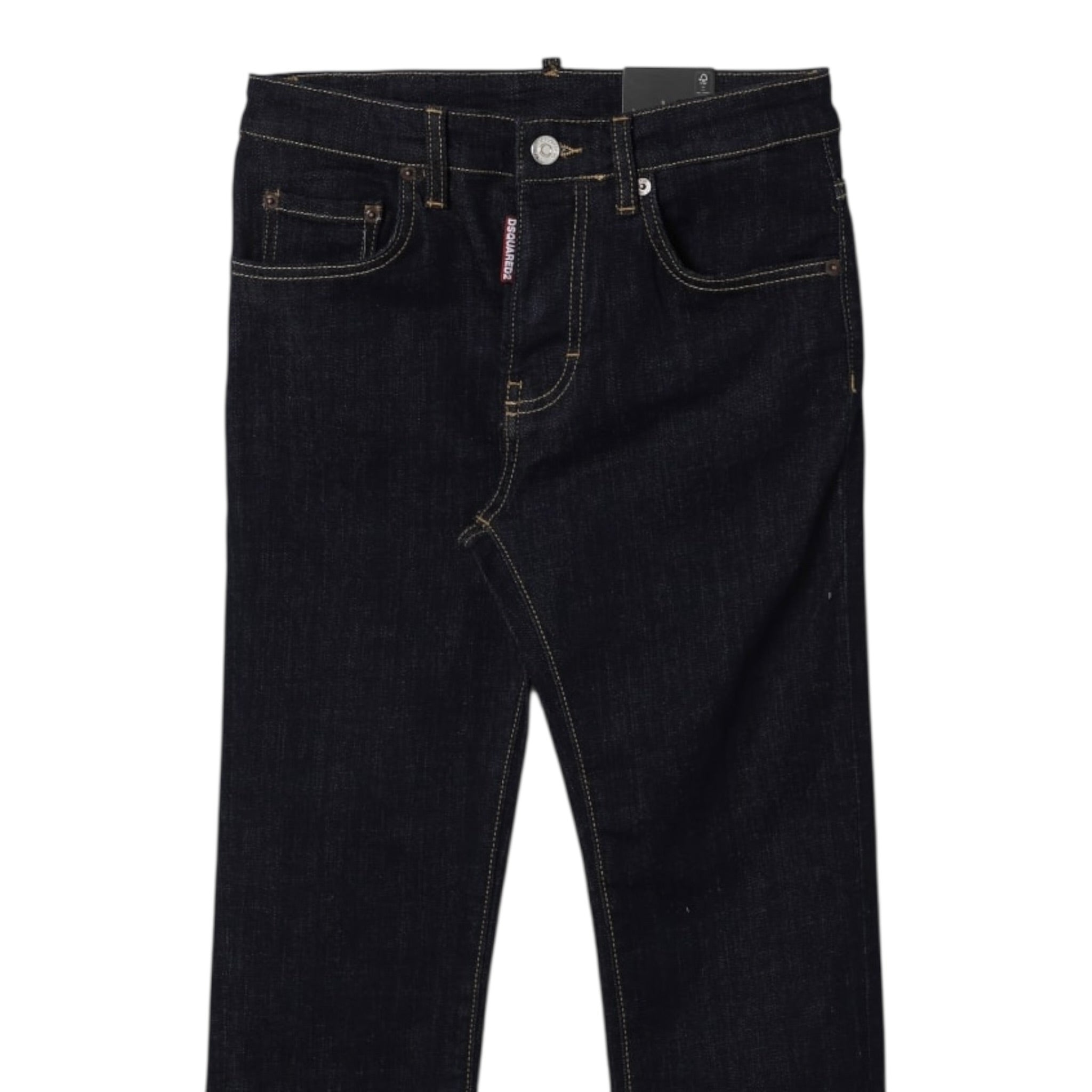 Dsquared2 Jeans tinta unita 5 Tasche Blu per Bambino DQ2252 BLU DSQUARED2 