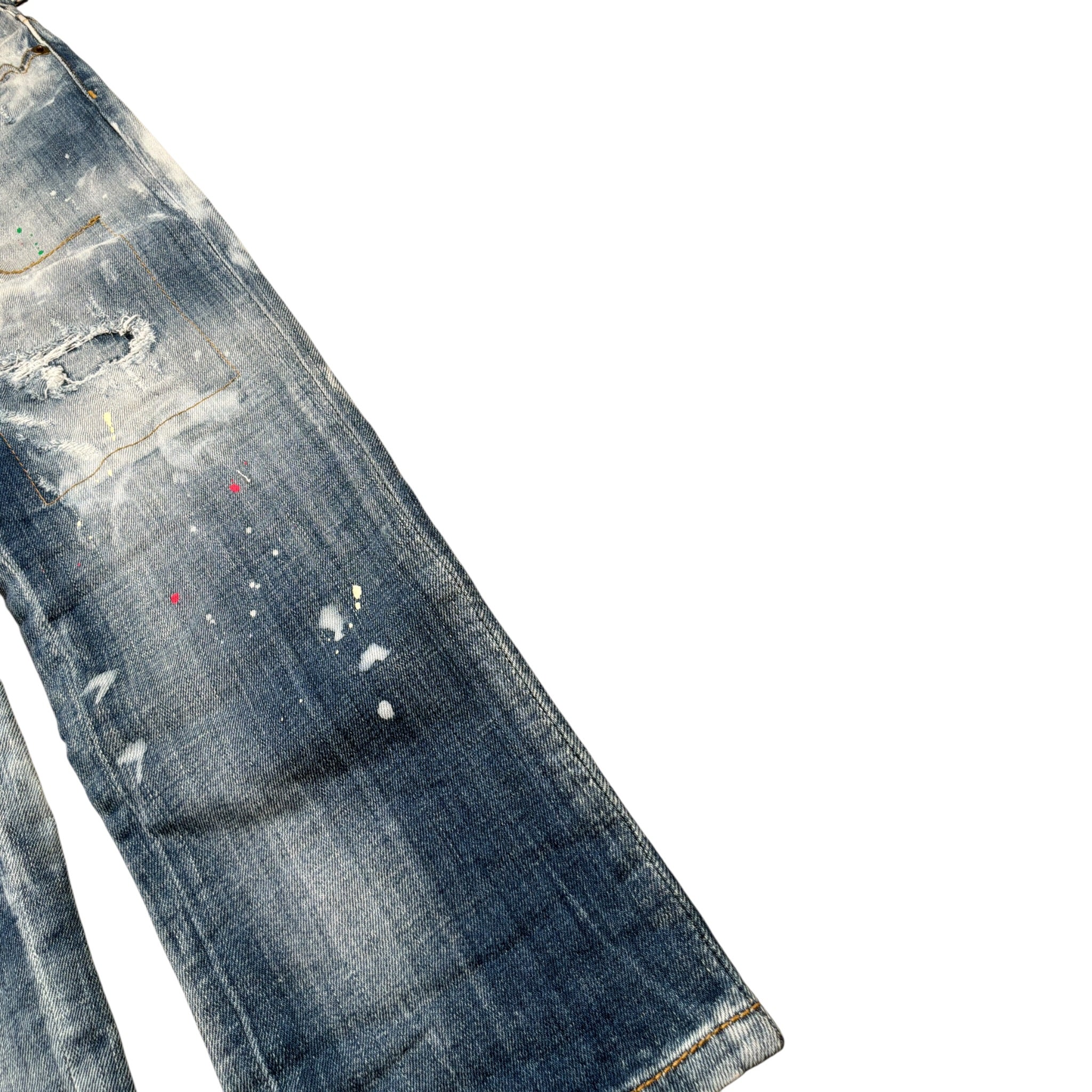 Dsquared2 Jeans tinta unita 5 Tasche Blu per Bambino DQ2252D0A7J BLU DSQUARED2 