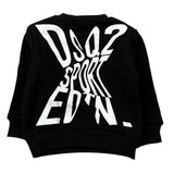 Dsquared2 Felpa tinta unita con Logo Nero per Neonato DQ2546 NERO DSQUARED2 
