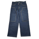 Dsquared2 Jeans tinta unita con Cuciture In Rilievo Blu per Bambino DQ2636 BLU DSQUARED2 