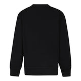 Dsquared2 Felpa tinta unita Girocollo con Stampa Nero per Bambino DQ2667 NERO DSQUARED2 