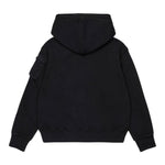 Dsquared2 Felpa Chiusa con Cappuccio tinta unita con Logo Nero per Bambino DQ2735 NERO DSQUARED2 