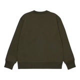Dsquared2 Felpa Chiusa Girocollo tinta unita con Logo Verde per Bambino DQ2739 VERDE DSQUARED2 