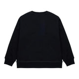 Dsquared2 Felpa Chiusa Girocollo tinta unita con Logo Nero per Bambino DQ2739XX NERO DSQUARED2 