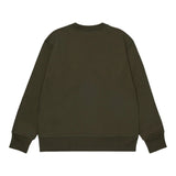 Dsquared2 Felpa Chiusa Girocollo tinta unita con Logo Verde per Bambino DQ2739XXX VERDE DSQUARED2 