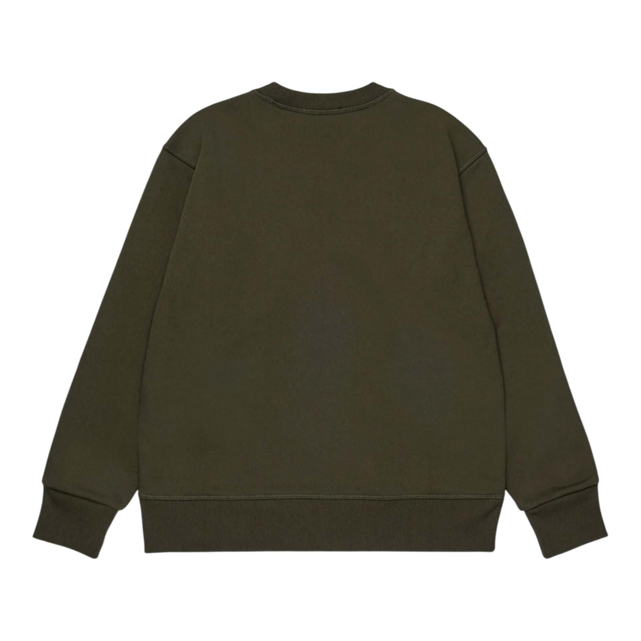 Dsquared2 Felpa Chiusa Girocollo tinta unita con Logo Verde per Bambino DQ2739XXX VERDE DSQUARED2 