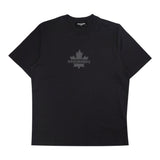 Dsquared2 T-Shirt Girocollo tinta unita con Logo Nero per Bambino DQ2743X NERO DSQUARED2 