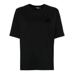 Dsquared2 T-Shirt Girocollo tinta unita con Logo Nero per Bambino DQ2988X NERO DSQUARED2 