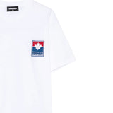 Dsquared2 T-Shirt Girocollo tinta unita con Logo Bianco per Bambino DQ2992 BIANCO DSQUARED2 