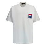 Dsquared2 T-Shirt Girocollo tinta unita con Logo Bianco per Bambino DQ2992X BIANCO DSQUARED2 