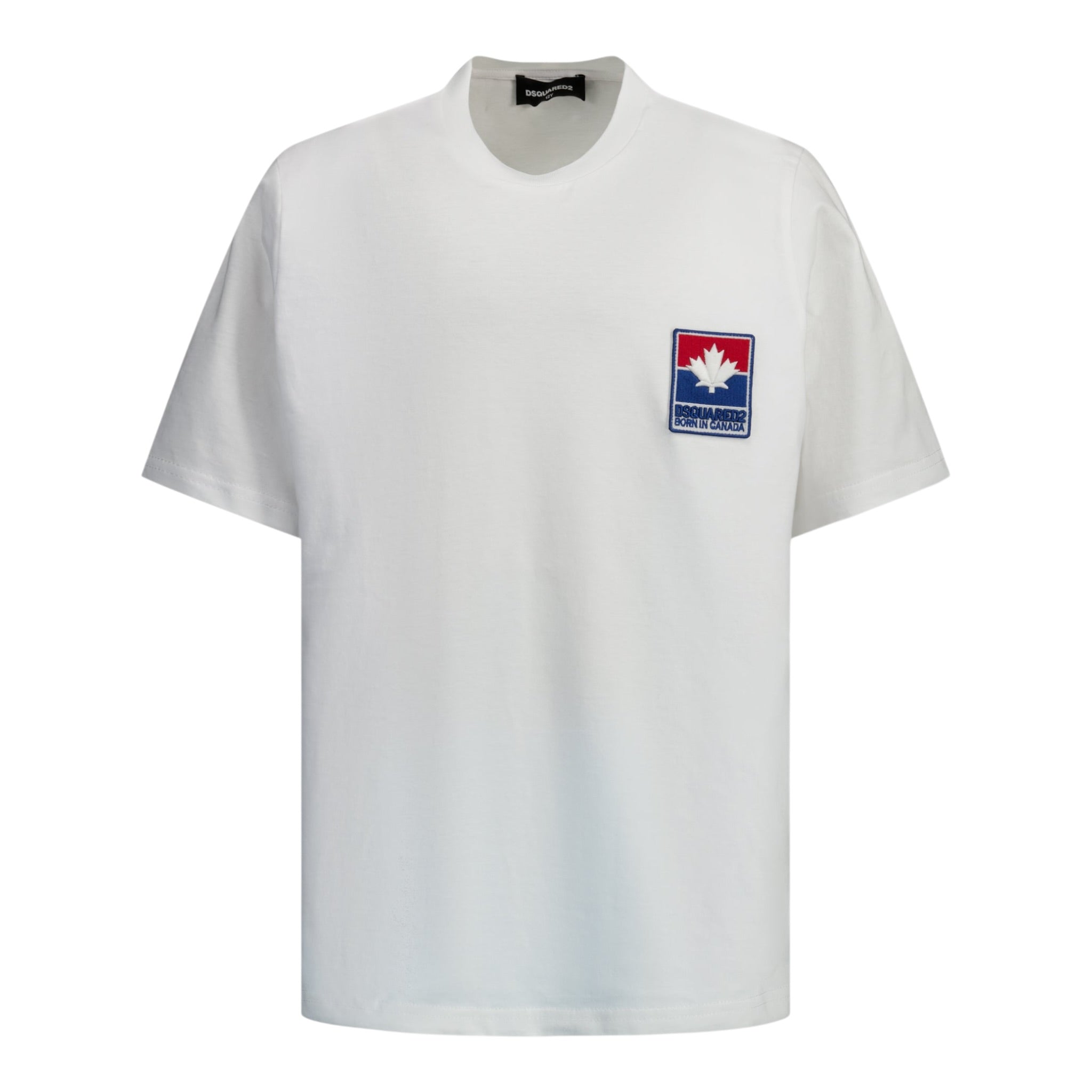 Dsquared2 T-Shirt Girocollo tinta unita con Logo Bianco per Bambino DQ2992X BIANCO DSQUARED2 